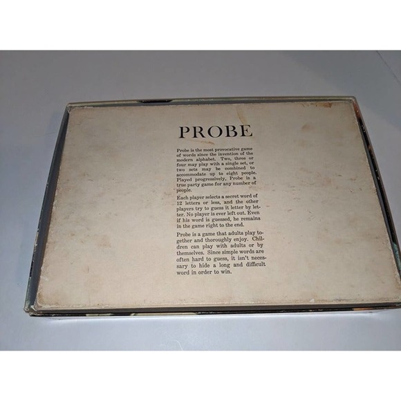 Vintage Probe Game Of Words Board Game Complete - Picture 6 of 6